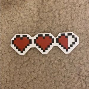 2 and 1/2 heart stickers